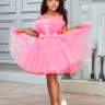 Нарядное платье для девочки Pink Marie "Кенди"конфетка арт.2722 ярко розовый пион