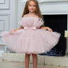 Нарядное платье для девочки Pink Marie "Кенди"конфетка арт.2722 пудровый