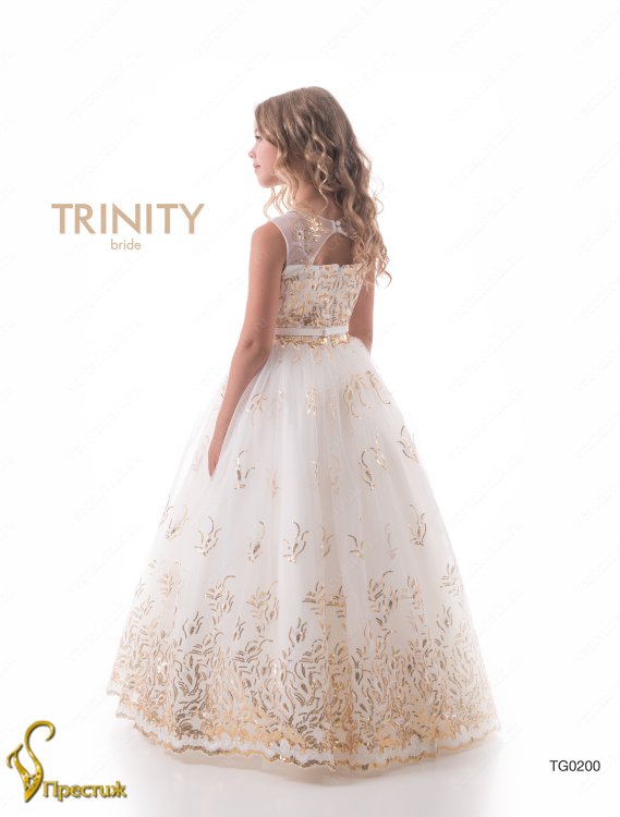 Платье бальное TRINITY bride TG0200 молочный золотистый