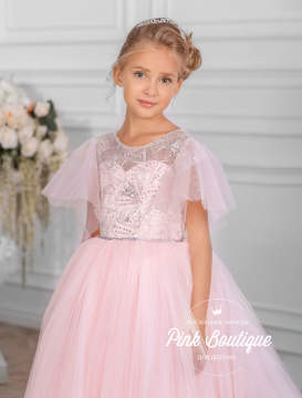 Платье бальное "Шелли" арт.0304 розовое