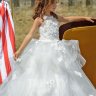 Платье бальное со шлейфом TRINITY bride арт.TG0427 молочный