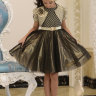 Платье Lila Style "Патриция" + сумочка + перчатки + ободок + жакет, т.золото арт.LS-053