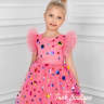 Платье праздничное "Касандра" арт.0299 розовое