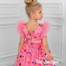 Платье праздничное "Касандра" арт.0299 розовое