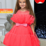 Нарядное платье для девочки Pink Marie "Кенди"конфетка арт.2722/ярко розовый неон