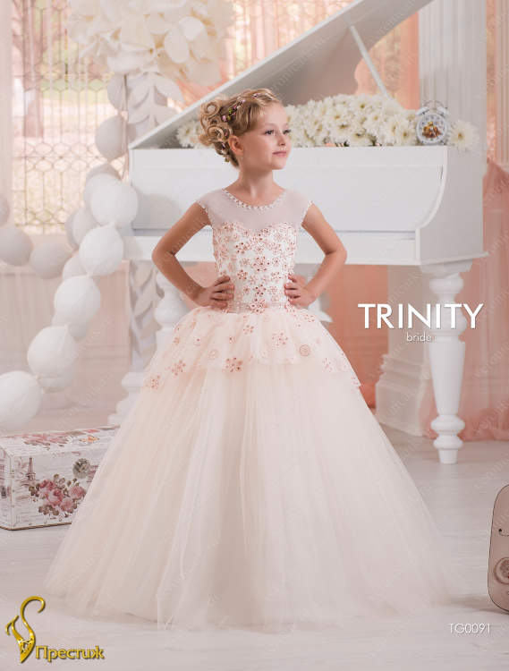 Платье бальное TRINITY bride TG0091 молочный-капучино