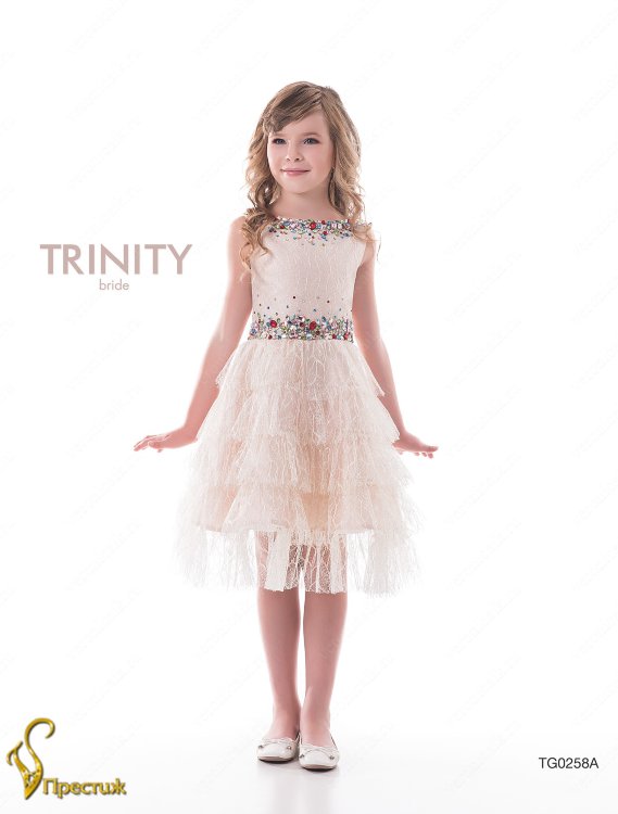  Платье праздничное TRINITY bride арт.TG0258А пудра