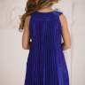  Платье плиссе "Русалина" в комплекте: сумочка, ободок арт.00200 электрик синий