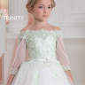 Платье бальное TRINITY bride TG0089 айвори-зеленое яблоко
