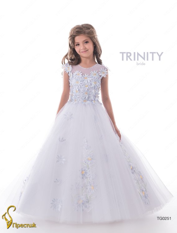 Платье праздничное TRINITY bride арт.TG0251 белый
