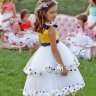 Платье праздничное с цветным хорсом "Ярослава" арт.0472 цвет на выбор