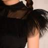 Платье Wednesday Addams Уэнсдэй Адамс черный большие размеры арт. 3104LS