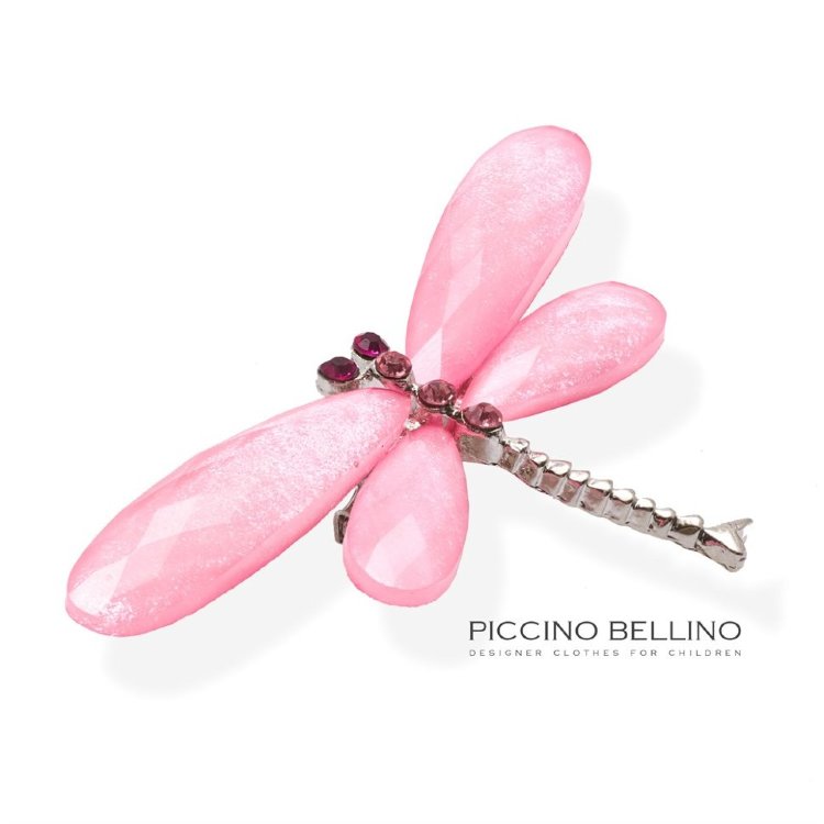 Брошь Piccino Bellino "Стрекоза" розовая арт.00117