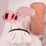 Платье "Изабелла" + ободок + сумочка арт. LS309 молочное  