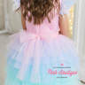 Платье праздничное со шлейфом Pink Marie "Принцесса Единорожка" арт.0519 розовый