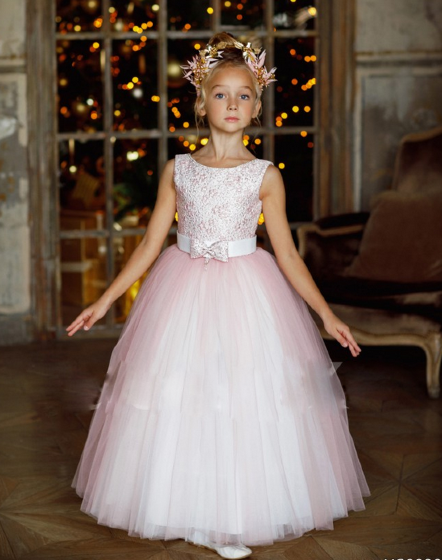 Платье бальное "Агнесса" арт.0020 розовый