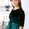 Платье праздничное "Амалия" арт.0121 изумруд