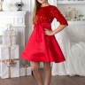 Платье праздничное "Амалия" арт.0121 красный